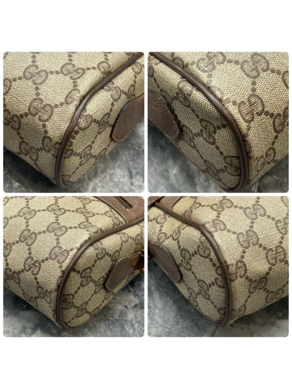 Gucci GG Sherry Line Shoulder Bag Brown Leather - Picture 9 of 10